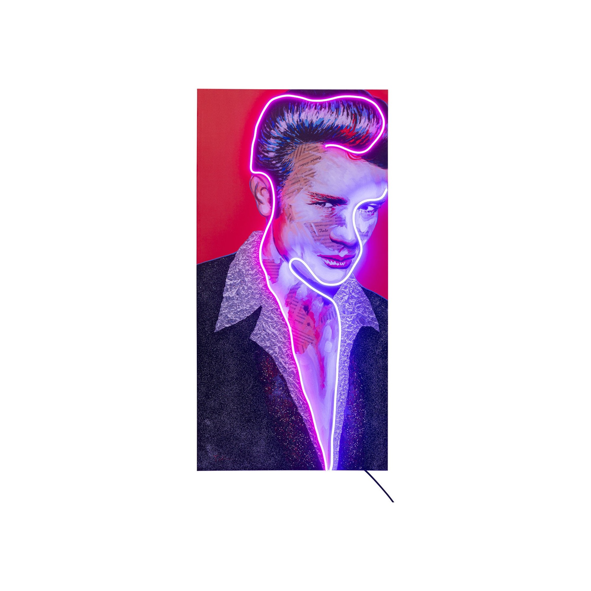 Tableau Touched Idol James Neon 80x160cm Kare Design
