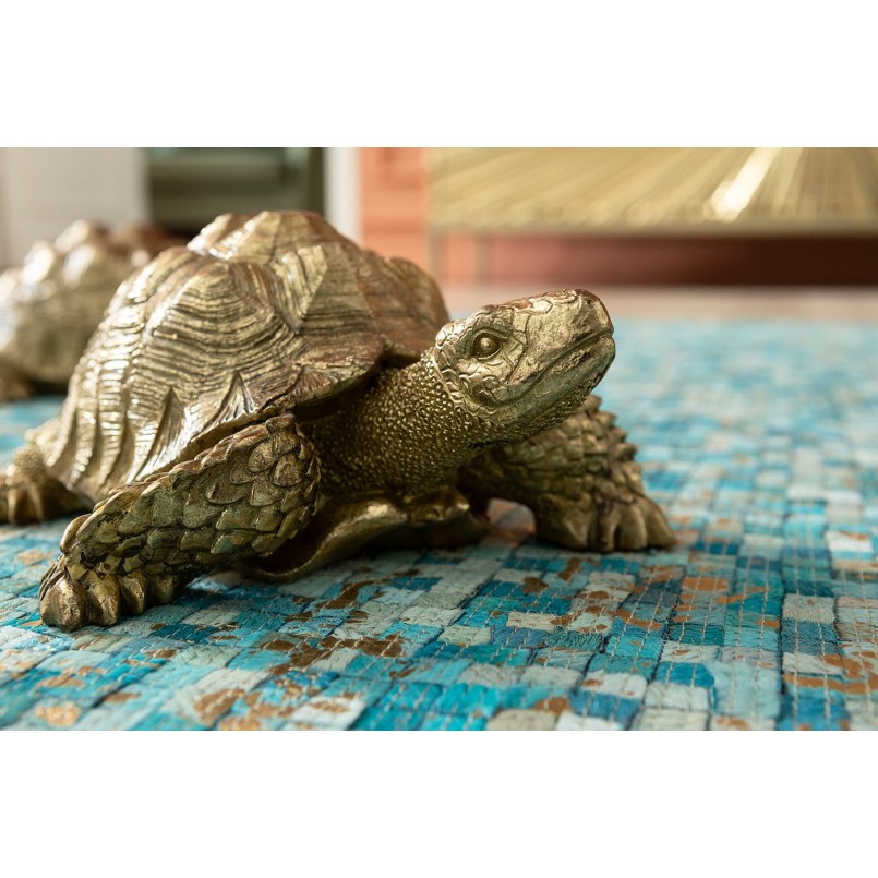 Déco Turtle dorée 11cm Kare Design