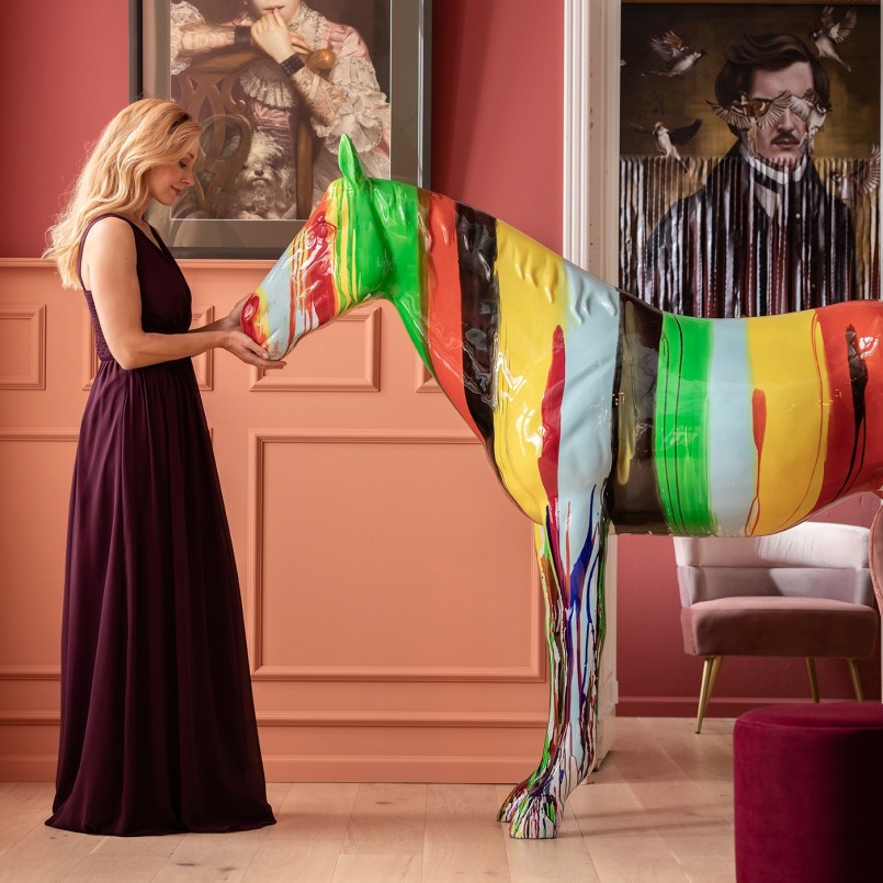 Déco cheval multicolore XXL Kare Design 