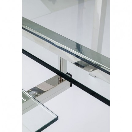 Bureau d'angle Lorenco chrome Kare Design