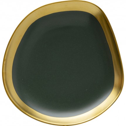 Plate Vibrations Ø21cm green (4/Set) Kare Design
