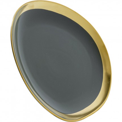 Plate Vibrations Ø21cm green (4/Set) Kare Design