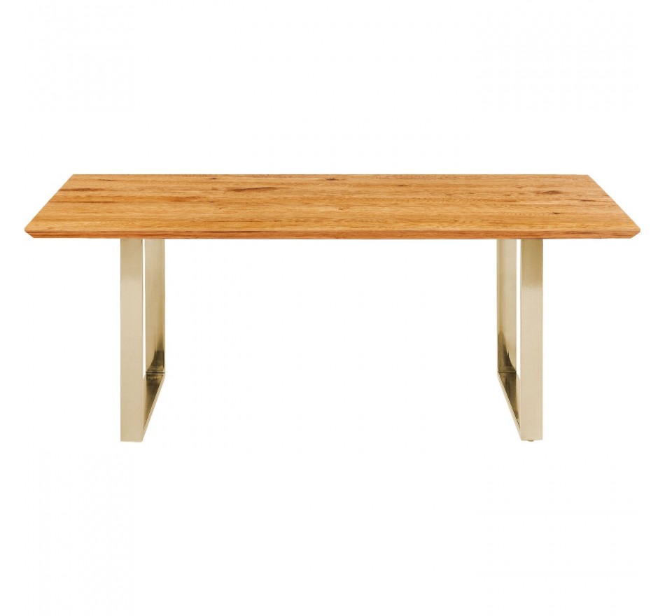 Table Symphony chêne laiton 200x100cm Kare Design Table Symphony chêne laiton 200x100cm Kare Design