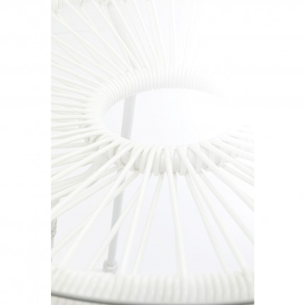 Table d'appoint Acapulco Mono blanche Kare Design