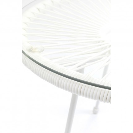 Outdoor Side Table Acapulco Mono white Kare Design