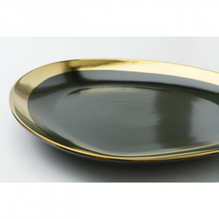 Assiettes Vibrations 27cm vertes set de 4 Kare Design