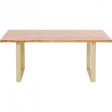 Table Jackie 160x80cm chêne laiton Kare Design