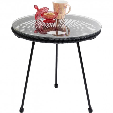 Table d'appoint Acapulco 50cm noire Kare Design