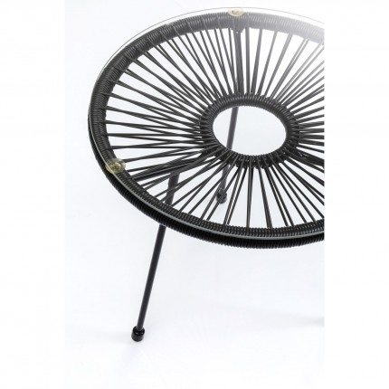 Table d'appoint Acapulco 50cm noire Kare Design