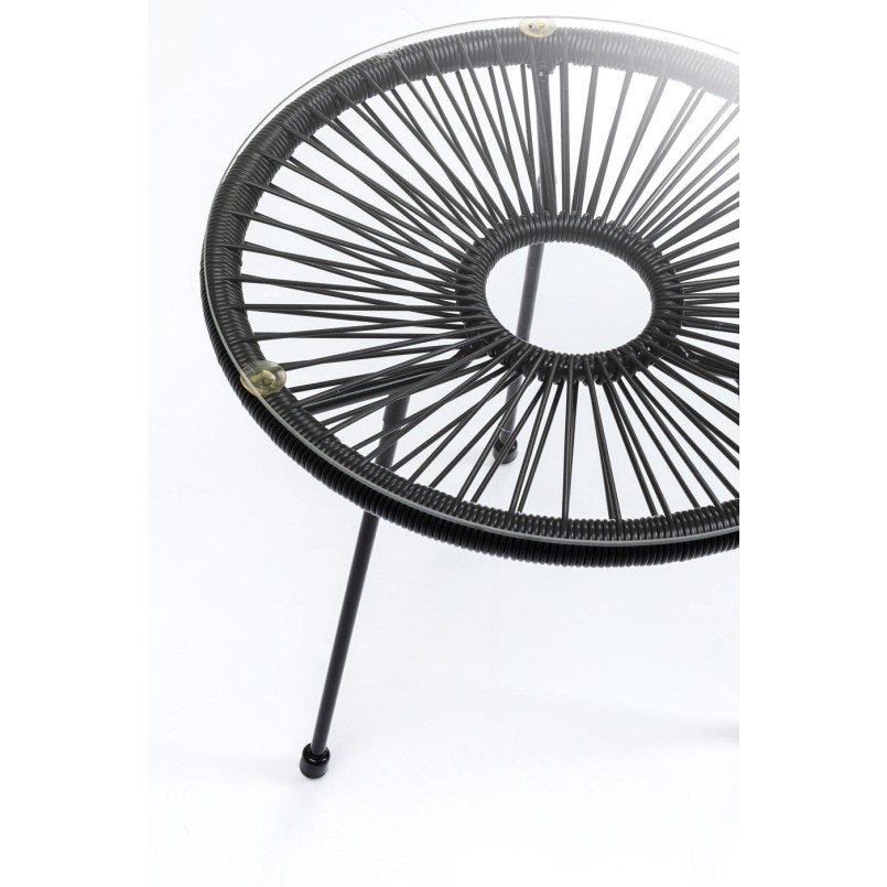 Table d'appoint Acapulco noire Kare Design
