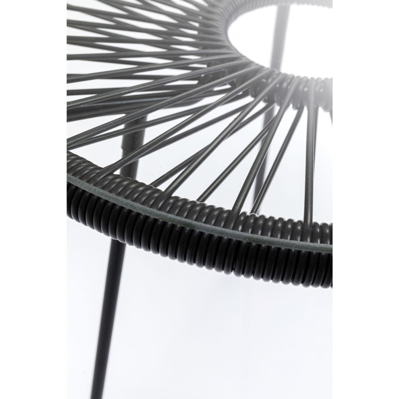 Table d'appoint Acapulco noire Kare Design