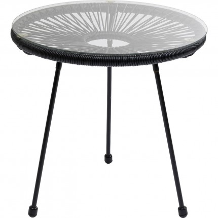 Table d'appoint Acapulco 50cm noire Kare Design