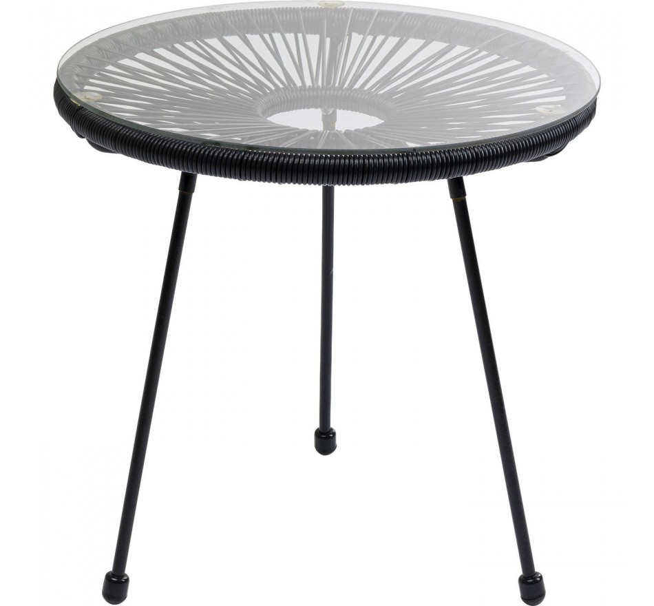 Table d'appoint Acapulco noire Kare Design