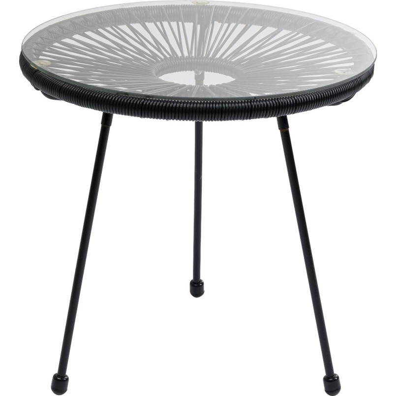 Table d'appoint Acapulco noire Kare Design