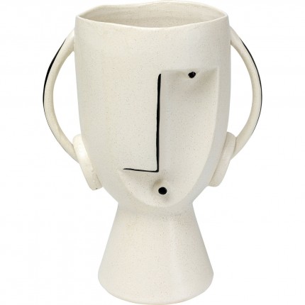 Vase Face Pot 30cm Kare Design