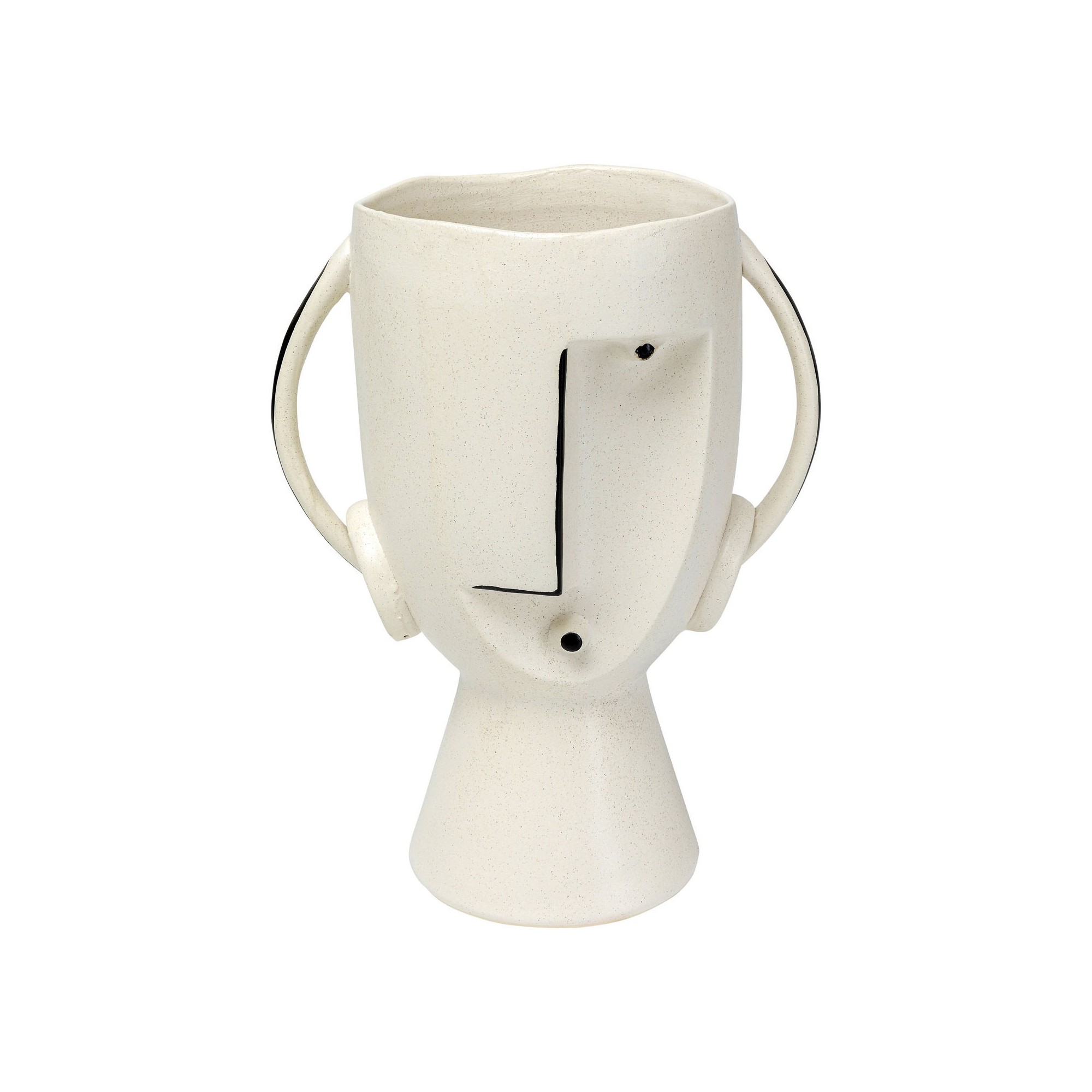 Vase Face Pot 30cm Kare Design