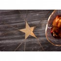 Table d'appoint Mystic Pentagon grise 52cm Kare Design