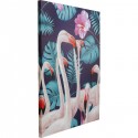 Tableau flamants roses jungle 92x122cm Kare Design