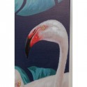 Tableau flamants roses jungle 92x122cm Kare Design