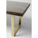 Table Conley pieds laiton 160x80cm Kare Design