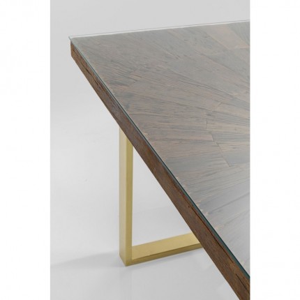 Table Conley 160x80cm pieds laiton Kare Design