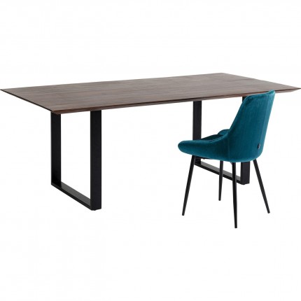 Table Symphony noyer noire 200x100cm Kare Design