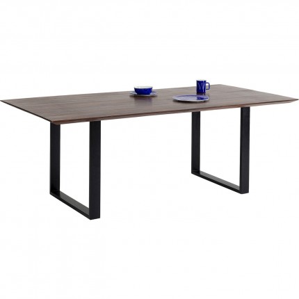 Table Symphony noyer noire 200x100cm Kare Design