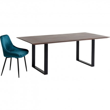 Table Symphony noyer noire 200x100cm Kare Design