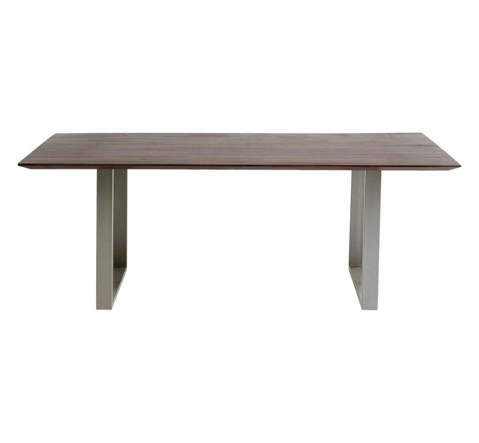 Table Symphony 200x100cm noyer chrome Kare Design Table Symphony 200x100cm noyer chrome Kare Design
