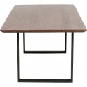 Table Symphony noyer acier 200x100cm Kare Design