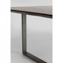 Table Symphony noyer acier 200x100cm Kare Design