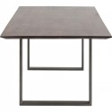 Table Symphony noyer acier 160x80cm Kare Design