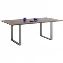 Table Symphony noyer acier 160x80cm Kare Design