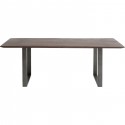 Table Symphony noyer acier 160x80cm Kare Design