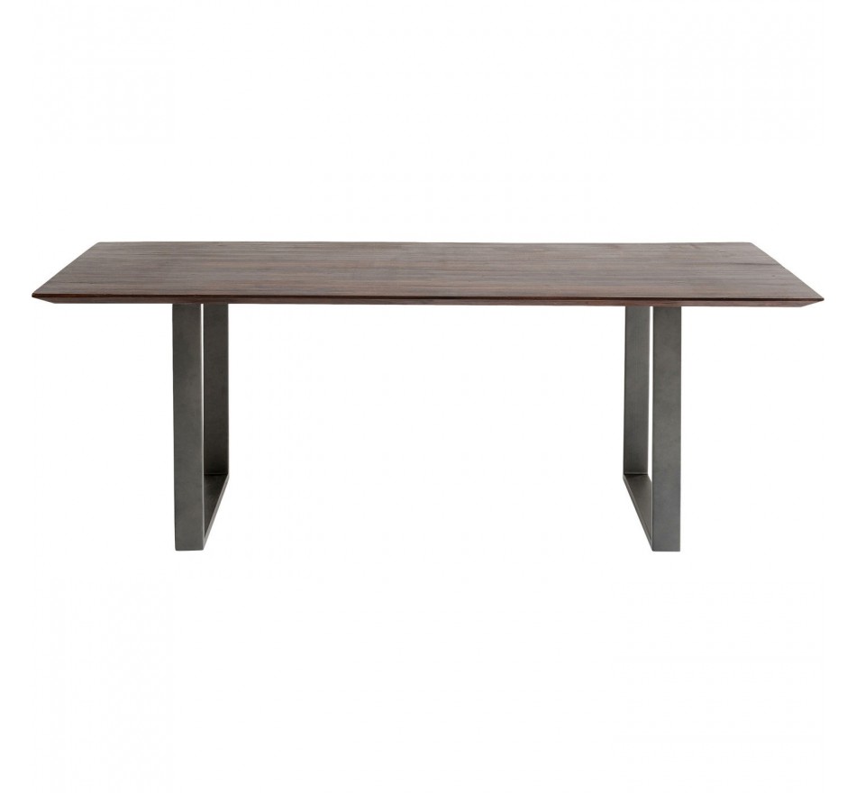 Table Symphony noyer acier 160x80cm Kare Design
