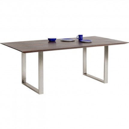 Table Symphony 180x90cm walnut chrome Kare Design