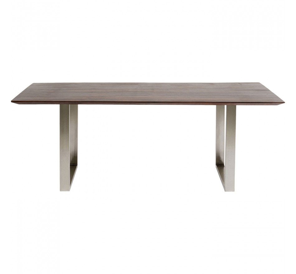 Table Symphony 180x90cm noyer chrome Kare Design Table Symphony 180x90cm noyer chrome Kare Design