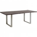 Table Harmony noyer argent 180x90cm Kare Design