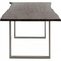 Table Harmony noyer argent 180x90cm Kare Design
