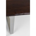 Table Harmony noyer argent 180x90cm Kare Design