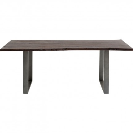 Table Harmony acacia acier 200x100cm Kare Design