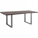 Table Harmony noyer acier 180x90cm Kare Design