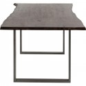 Table Harmony noyer acier 180x90cm Kare Design