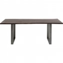 Table Harmony noyer acier 180x90cm Kare Design