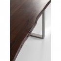 Table Harmony noyer acier 180x90cm Kare Design