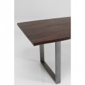 Table Harmony noyer acier 180x90cm Kare Design