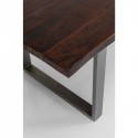 Table Harmony noyer acier 180x90cm Kare Design