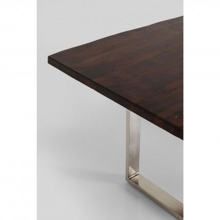 Table Harmony noyer chrome 160x80cm Kare Design Table Harmony noyer chrome 160x80cm Kare Design