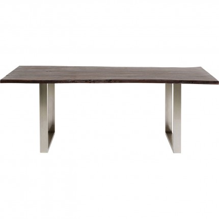 Table Harmony noyer chrome 160x80cm Kare Design Table Harmony noyer chrome 160x80cm Kare Design