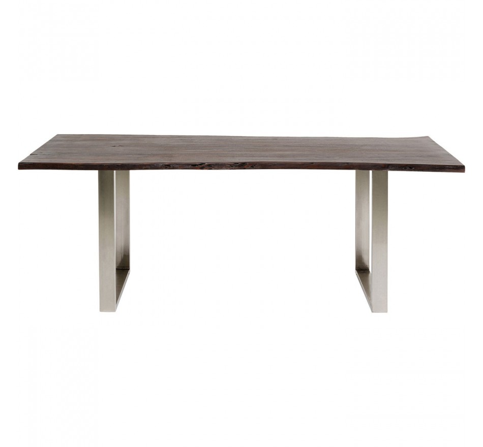 Table Harmony 160x80cm walnut chrome Kare Design Table Harmony 160x80cm walnut chrome Kare Design